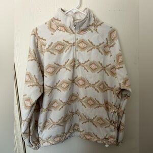 Hollister  1/4 zip fleece pullover size medium